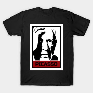 Pablo Picasso in Line Art T-Shirt